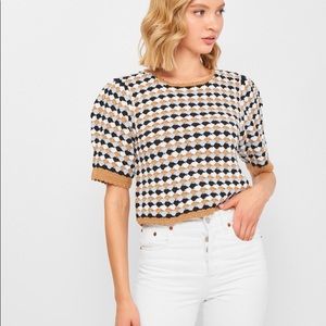 Zara Knit Crochet Top